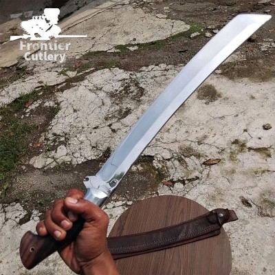 Handmade Ethnic Long Machete – Stainless Steel Blade & Rosewood Handle