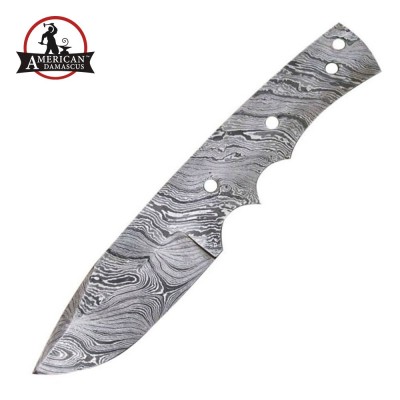 Damascus Skinning Blank Blade