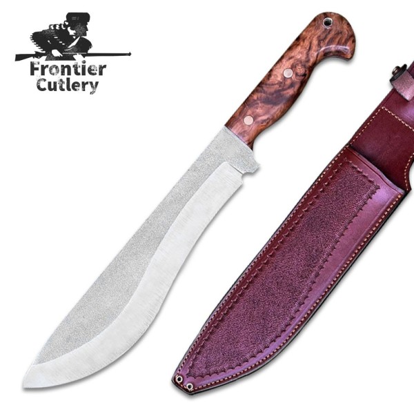 Handmade N690 Stainless Steel Machete with Chestnut Handle