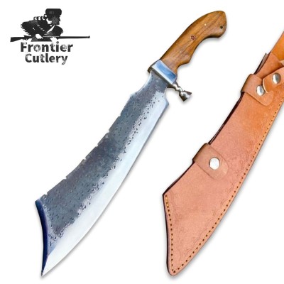 Handmade Carbon Steel Machete – 11.5" Blade, Rosewood Handle Handmade Carbon Steel Machete – 11.5" Blade, Rosewood Handle