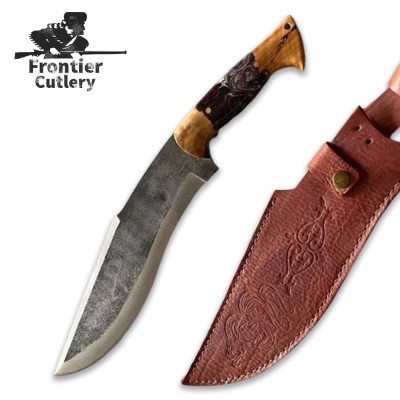 Custom Handcrafted Heavy Duty Machete – 11" Blade, Leather Sheath Custom Handcrafted Heavy Duty Machete – 11" Blade, Leather Sheath