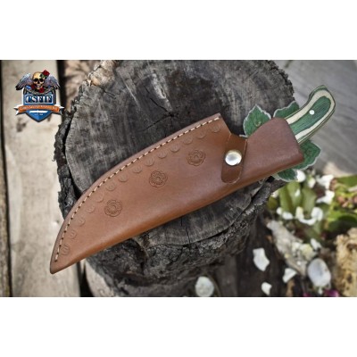 Twist Damascus Hunting Skinner Knife – Gift Ready