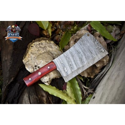 Twist Damascus Clever Chopper Knife