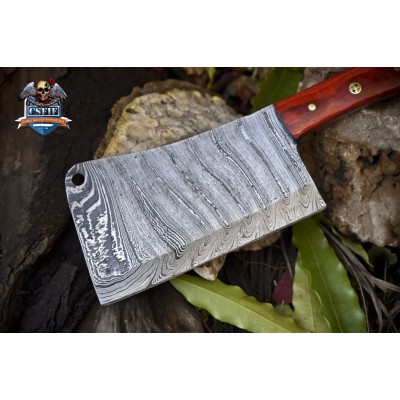 Twist Damascus Clever Chopper Knife