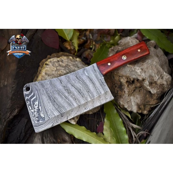 Twist Damascus Clever Chopper Chef Knife