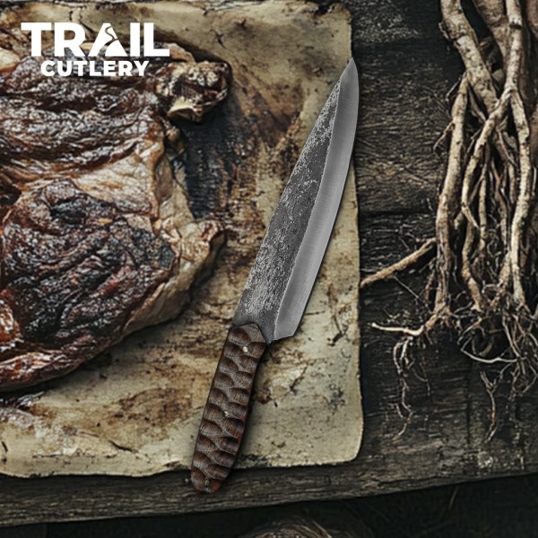 Hand-Forged Carbon Steel Chef Knife