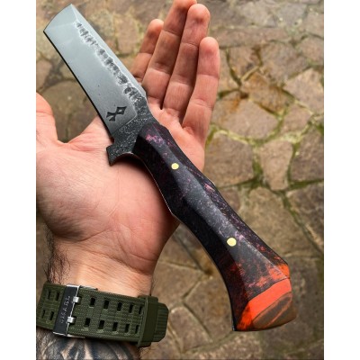 Hand Forged 80CRV2 Steel Tanto Knife | Twins Knives Custom Blade