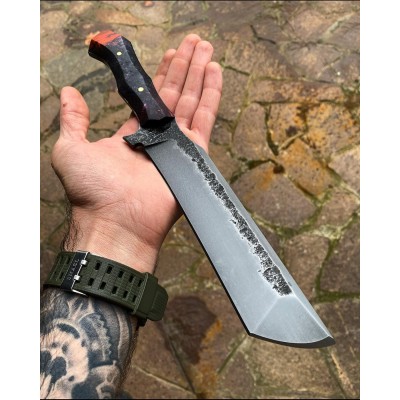 Hand Forged 80CRV2 Steel Tanto Knife | Twins Knives Custom Blade
