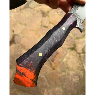 Hand Forged 80CRV2 Steel Tanto Knife | Twins Knives Custom Blade