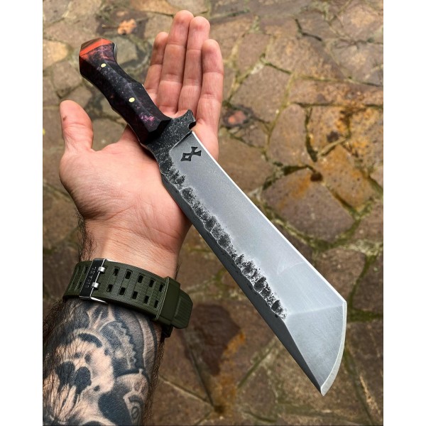 Hand Forged 80CRV2 Steel Brutal Tanto Blade