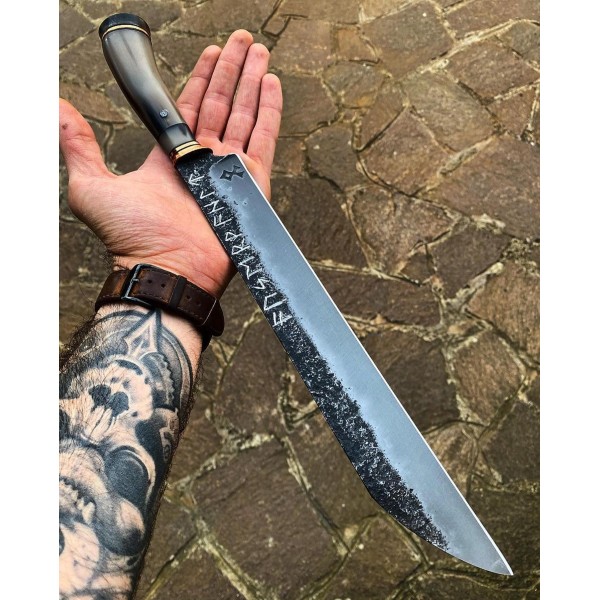 Twins Scramasax - Custom Hand Forged Blade