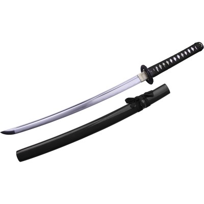 Precision Hand-Forged Samurai Sword Set with Display – Pure Elegance