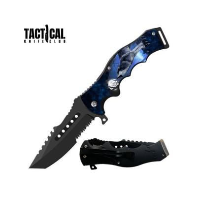 8.5" Tactical Spring Assisted Pocket Knife - Razer Blade
