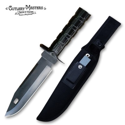 13-Inch Stainless Steel Survival Tool - Premium Vinyl Sheath Include