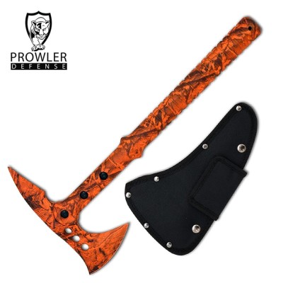 Tactical Tomahawk Axe with Camo Handle & Nylon Sheath