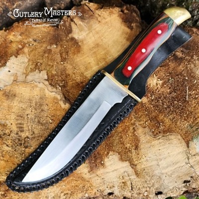 Forged Stainless Steel Ranger Hunting Knife with Sheath