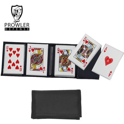 Royal Flush Throwing Card Set – 5 Stainless Steel Cards
