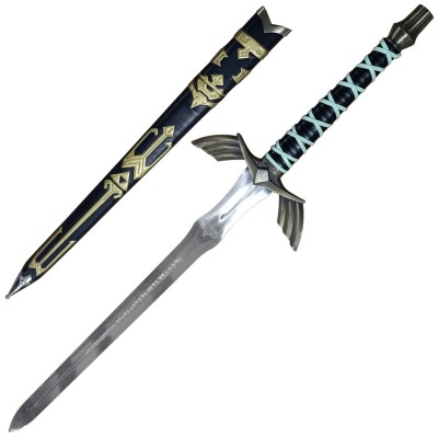 Twilight Princess Zelda Sword – Hylian Engraving & Leather Scabbard