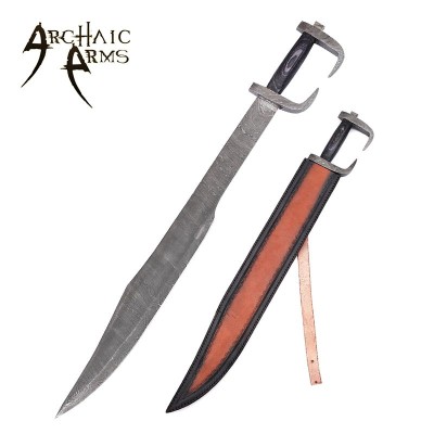 King of Spartan Damascus Sword - Archaic Arms