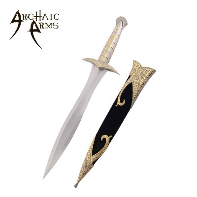 Fantasy Sting Dagger Short Sword with Scabbard – Elvish Themed
