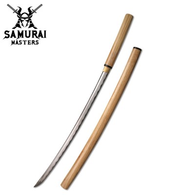 Hand-Forged Shirasaya Samurai Sword – 41" Carbon Steel Katana