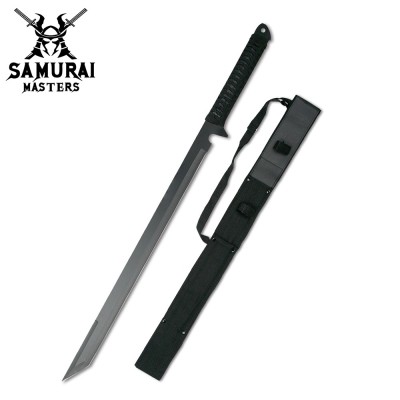 Black Twin Ninja Sword Set Stainless Steel Blades