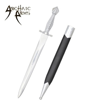 German Combat Dagger with EN45 Steel Blade & Nickel Silver Handle