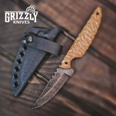 SLIMLINE OG SPUR Tan G10 – Tough & Compact Fixed-Blade Knife
