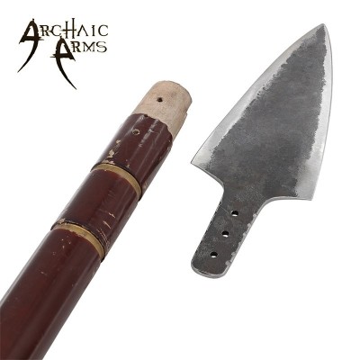 Wide-Angle Medieval Pikeman Spearheads – Forged Carbon Steel