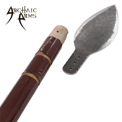 Handmade Bore-Style Leaf Spearheads – Forged Carbon Steel Replicas