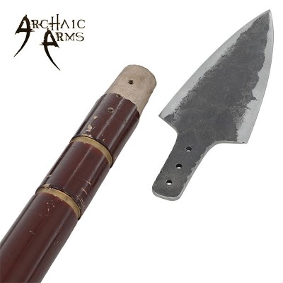Viking Flat Scandinavian Spearheads – Hand-Forged Carbon Steel Replica