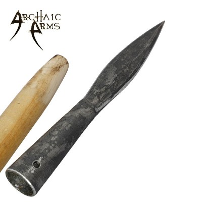 Eye for an Eye Viking Spearhead – Slim Hand-Forged Carbon Steel