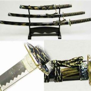 The History of Stingray Skin Gold Flame Swords Set