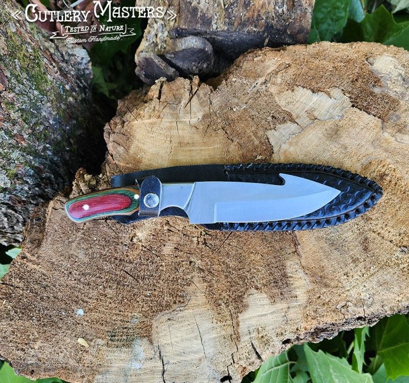 Guthook Hunter Knife with Wood Handle