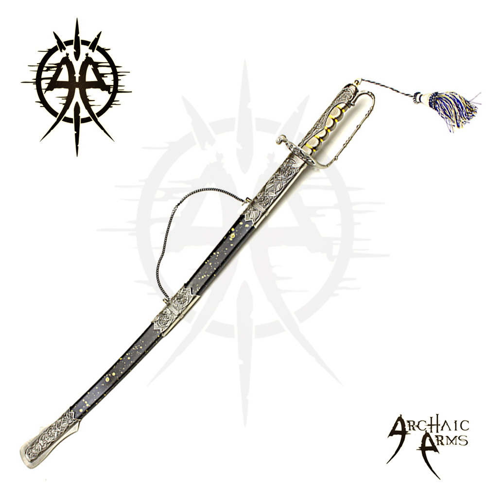 Fancy Oriental Handmade Stainless Steel Cavalry Sword