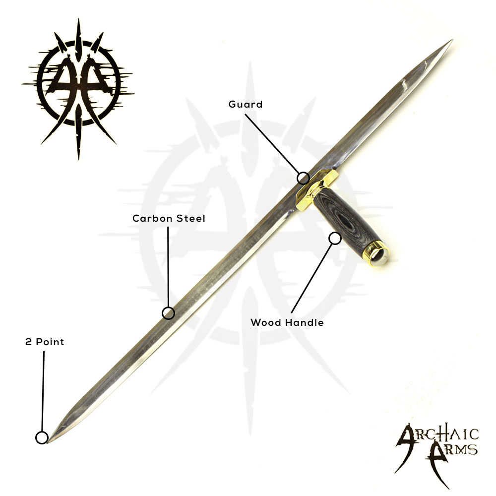 Custom Handmade Carbon Steel Sword with Scabbard