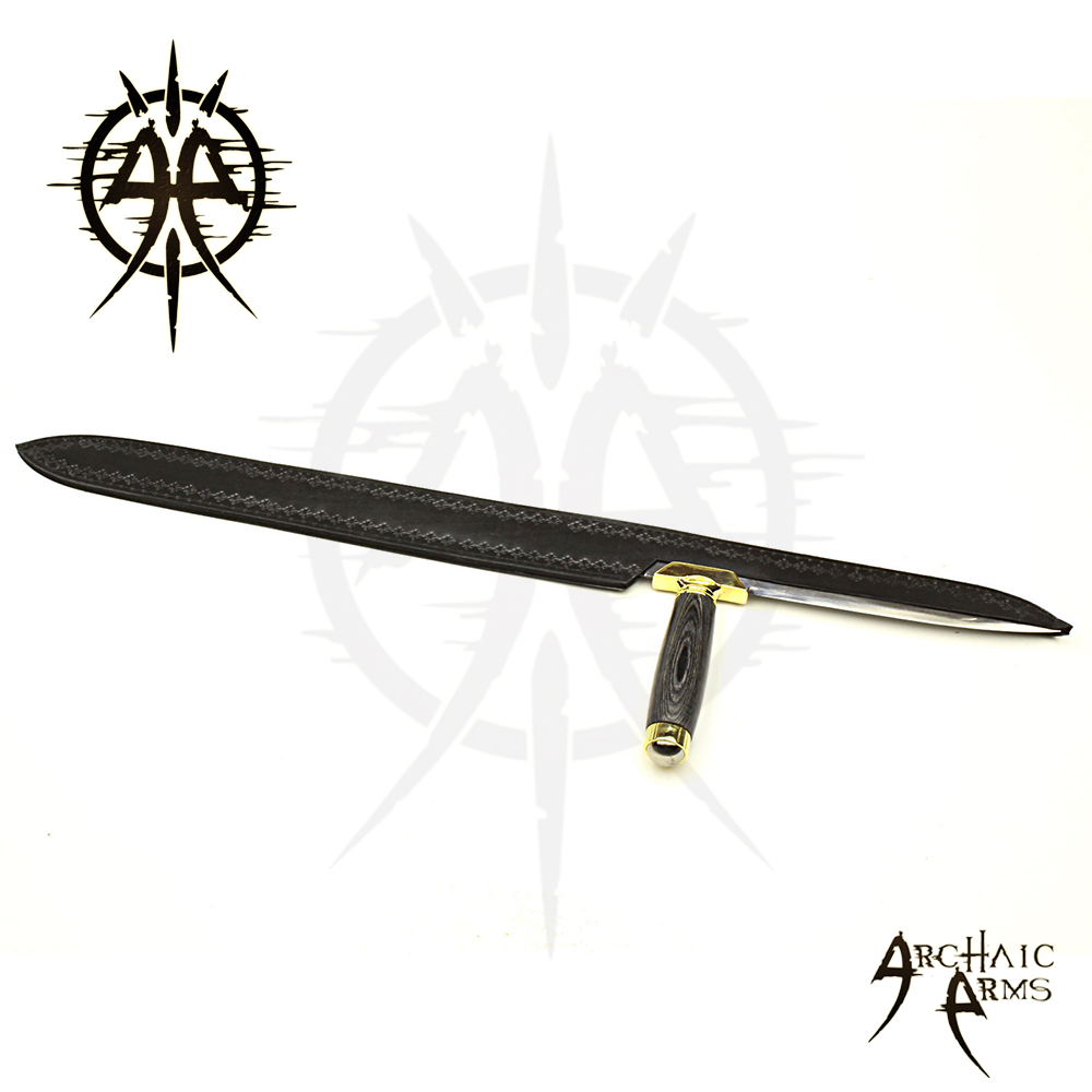 Custom Handmade Carbon Steel Sword with Scabbard