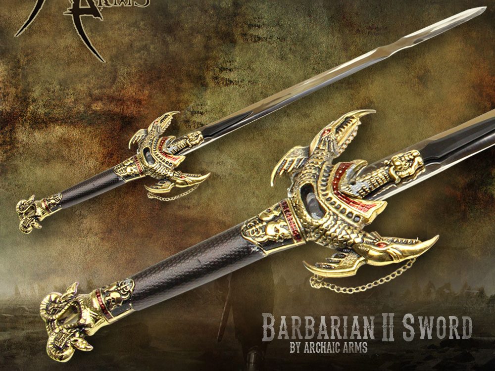Custom Handmade Carbon Steel Barbarian Sword