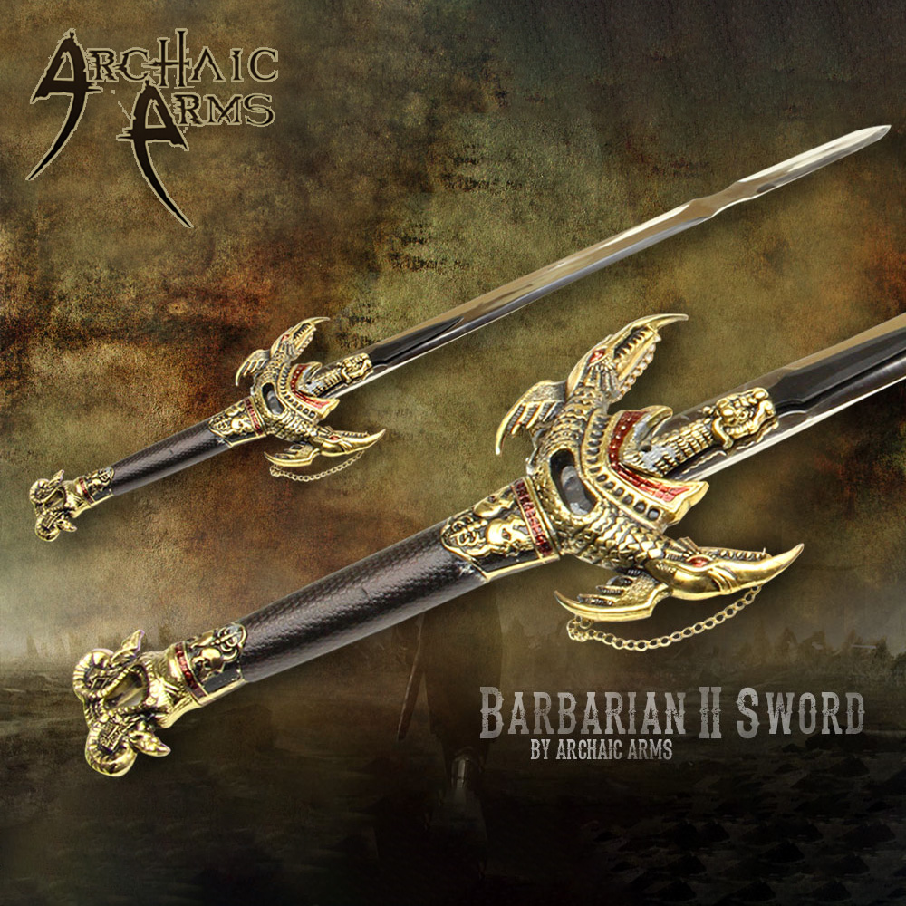 Custom Handmade Carbon Steel Barbarian Sword