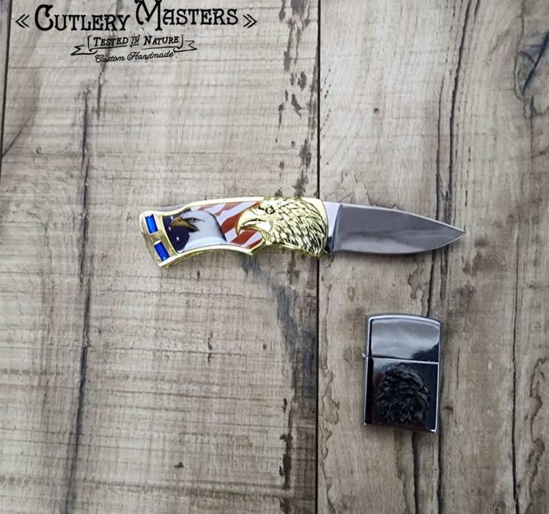 Flag Eagle Box Knife